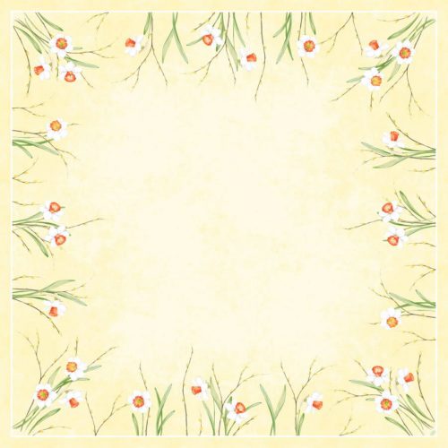 DAFFODIL JOY Dunicel napron 84x84cm 20db/csom, 5csom/karton