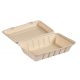 BAGASSE Menübox HP3 ECOECHO 239x156x63 mm 850 ml, 50db/csomag (2 csomag/karton)