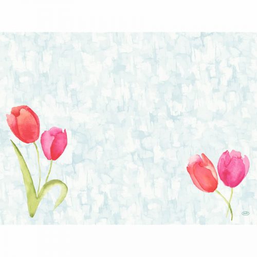 PAINTED TULIPS Bio Dunicel tányéralátét, 30x40cm, 5x100db/karton