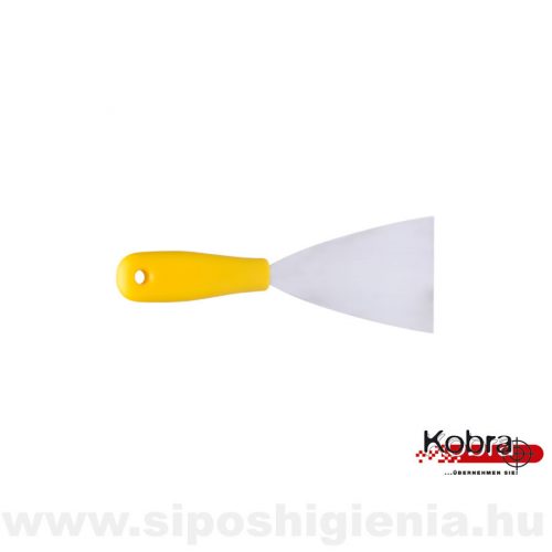 Spakli SÁRGA rozsdamentes kemény pengével 80x115/220mm Kobra