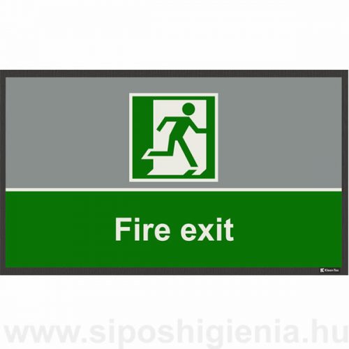 Fire Exit Biztonsági Beltéri szennyfogó szőnyeg 85x150cm