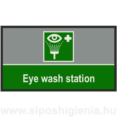 Eye Wash Sation Biztonsági Beltéri szennyfogó szőnyeg 85x150cm