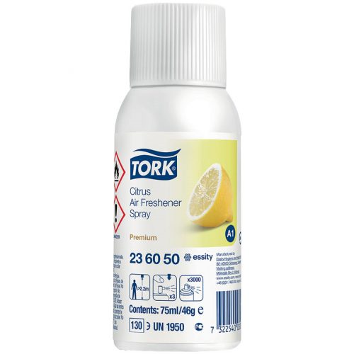 Tork Prémium aerosol utántöltő, citrus illat, A1 rendszer (12db/karton) UN1950  (LQ)