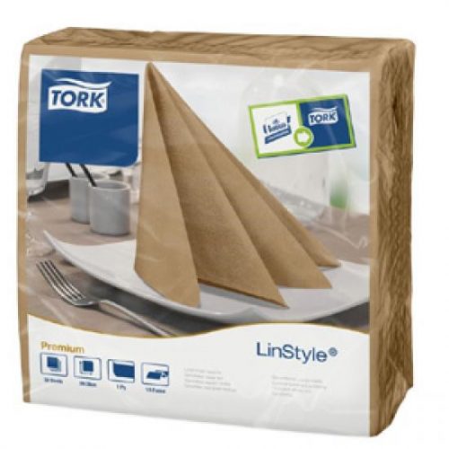 LinStyle KEKSZ szín textilhatású szalvéta 39x39cm 50db/csom. ( 12csom./kart.) Tork Premium*