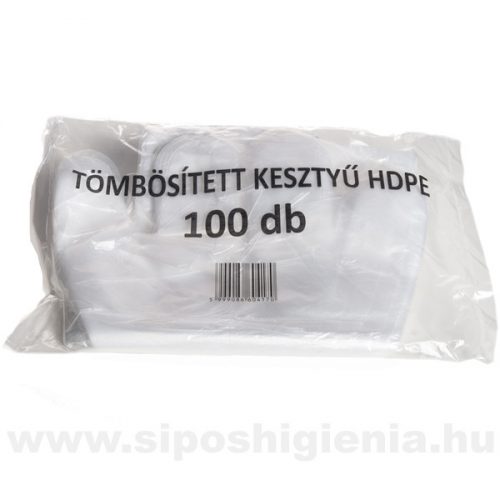 PE kesztyű tömbösített 100db/csomag ( 100csomag/karton)