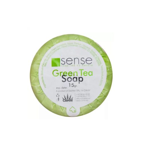 SENSE Mini szappan kerek, zöld tea illattal 15gr./db 1000 db/karton