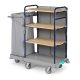  Green Hotel 902  Trolley with varnished metal stanchions and foldable bag holder, included back panel