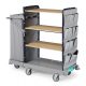  Green Hotel 924  Trolley with varnished metal stanchions and foldable bag holder, included covering with pockets