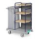  Green Hotel 942  Trolley with varnished metal stanchions and foldable bag holder, included back panel