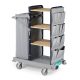  Green Hotel 944  Trolley with varnished metal stanchions and foldable bag holder, included covering with pockets