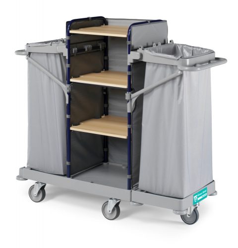  Green Hotel 945  Trolley with Rilsan painted frames and foldable bag holders, included covering