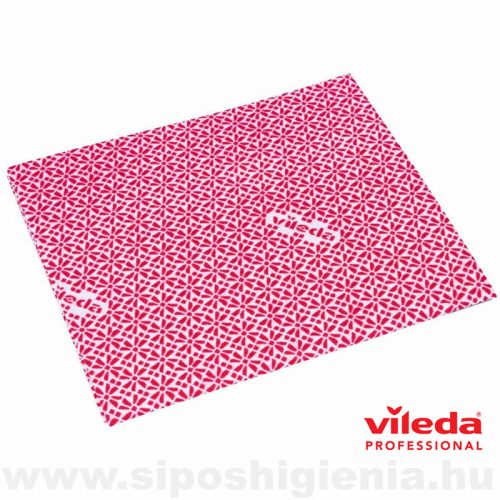 WiPro Univerzális kendő antibakteriális PIROS 36x42cm, 20 db/csomag Vileda Professional